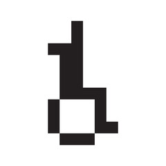 Obraz premium Disable Handicap Icon Isolated Vector
