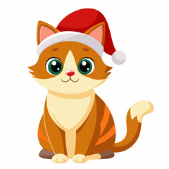 cat-in-christmas-santa-hat-isolated-on-clean-whit