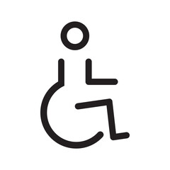 Disable Handicap Icon Isolated Vector