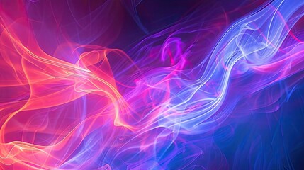 Ethereal glow emanating from abstract shapes