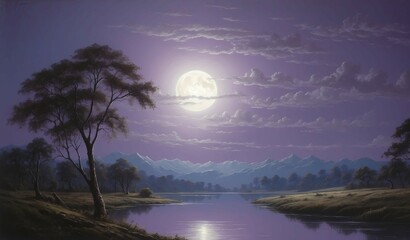 sunset in the mountains