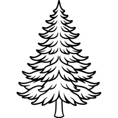 Christmas tree illustration