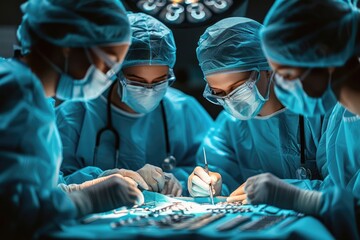 Surgeons Performing Surgery in Operating Room.