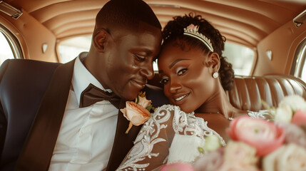 Married african american couple