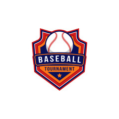 baseball badge logo design