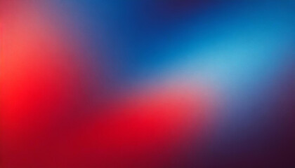 Obraz premium red blue gradient abstract background, grainy noise texture, backdrop for product presentation with copy space, patriotic banner for usa independence day, flag