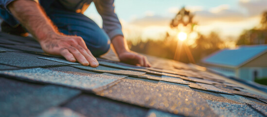 Roof Repair maintenence Replacement on a house to enhance durability and aesthetics