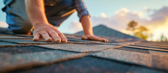 Roof Repair maintenence Replacement on a house to enhance durability and aesthetics