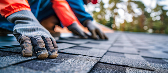 Roof Repair maintenence Replacement on a house to enhance durability and aesthetics