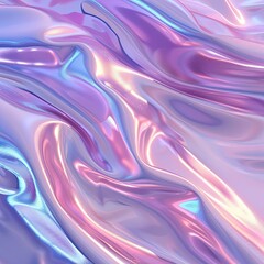 Obraz premium Shiny Purple and Blue Plastic Waves Background