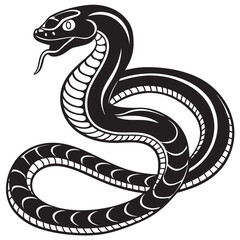 black snake illustration