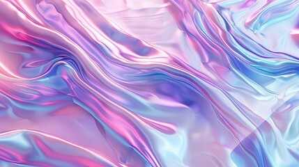 Obraz premium Shiny Purple and Blue Plastic Waves Background
