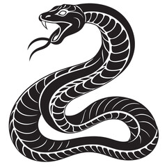 black and white snake