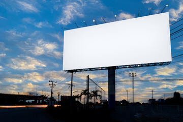 billboard blank for outdoor advertising poster or blank billboard for advertisement.