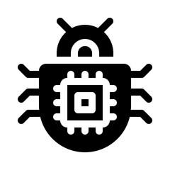 virus glyph icon