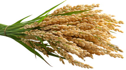 Fresh paddy on a transparent background