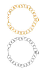 Gold and silver set of chain