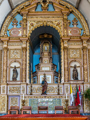 Interior of Sao Pedro church, Igreja de Sao Pedro in Faro, Portugal.