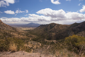 View from scenic drive in Coronado National Forest at Coronado National Memorial, Arizona