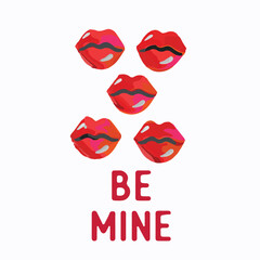 illustration of a kiss