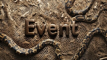 Snake Skin Celebration and Party concept art poster.