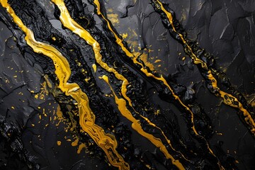 Obraz premium Dramatic Shimmering Fractures Across Moody Abstract Stone Texture Background