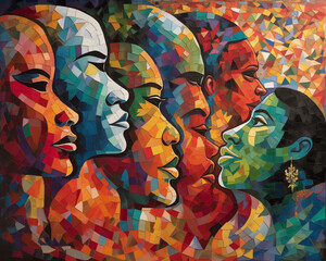 artwork celebrating Juneteenth, AI-generated