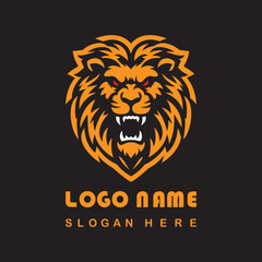 Angry Lion Face Logo With Vector File