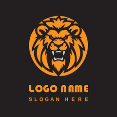 Angry Lion Face Logo With Vector File