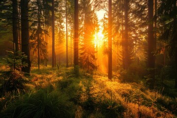 Obraz premium Stunning scenery: natural beauty and woodland photograph