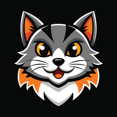 Mascot sport logo character design template for gaming and sport. Mascot logo esport design