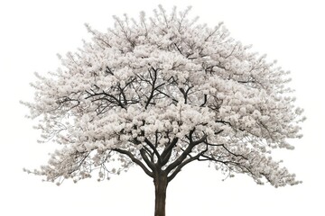 A blossoming cherry tree, showcasing its pink flowers and seasonal beauty.