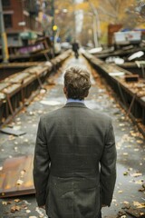 Fototapeta premium Financial crisis solutions providing stability and recovery through strategic planning and effective resource management.