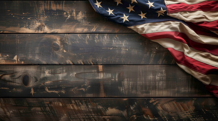 Celebrate Independence Day with a festive 'Happy 4th of July' background featuring patriotic decorations, flags, and fireworks.