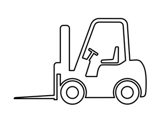 Ikona wózka widłowego, grafika wektorowa © robert6666