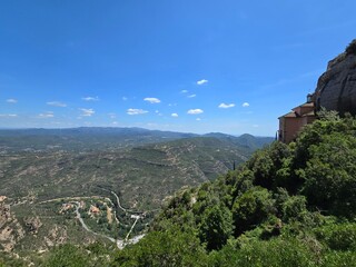 Monastery of Montserrat mountain in Catalonia, Spain.