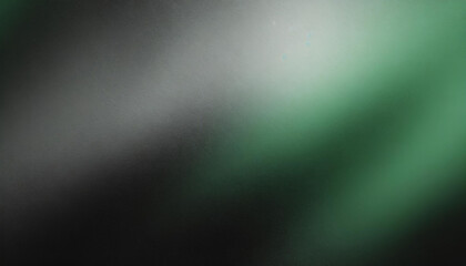 Fototapeta premium grainy green gray white gradient. cinematic retro vintage grunge pastel texture, background, wallpaper, cover banner for product presentation and copy space