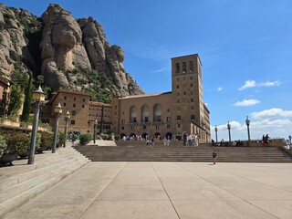 Monastery of Montserrat mountain in Catalonia, Spain.