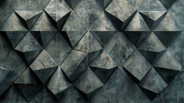 Visually appealing design with subtly textured triangular shapes for an artistic touch