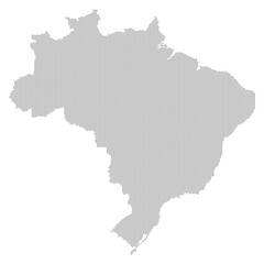 Brazil map with dotted pattern vector illustration