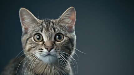 Obraz premium A Tabby Cats Curious Gaze