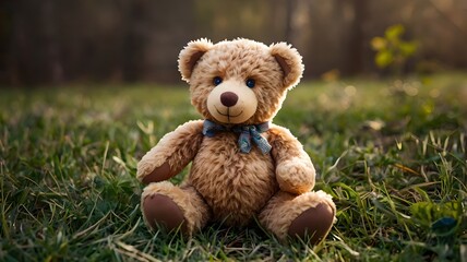 Obraz premium teddy bear with a toy