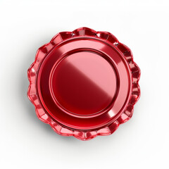 Shiny red award badge