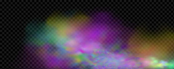 Obraz premium Background of an explosion of colorful smoke clouds.Multicolor fog with blue and yellow particles.Explosions of color powder.