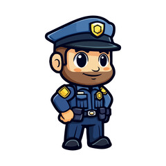 Fototapeta premium funny police officer