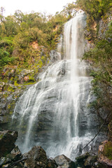 Fototapeta premium Cascata da Ronda, big waterfall at the Parque das 8 Cachoeiras in Sao Francisco de Paula, South of Brazil