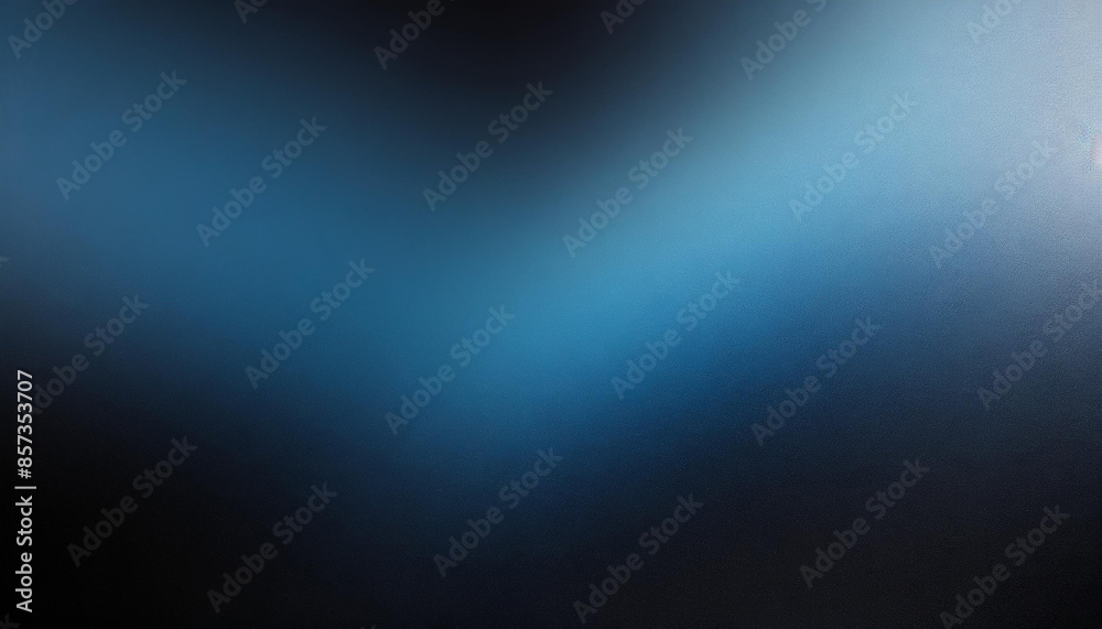 Poster dark minimalistic gradient black and blue background with copy space, abstract texture, banner