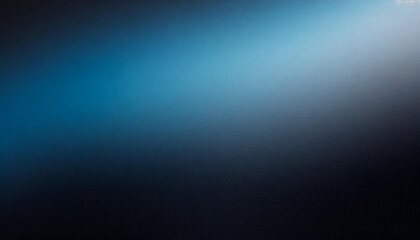 Fototapeta premium dark minimalistic gradient black and blue background with copy space, abstract texture, banner
