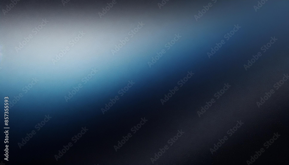 Poster dark minimalistic gradient black and blue background with copy space, abstract texture, banner