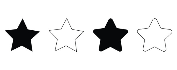 star vector icon set